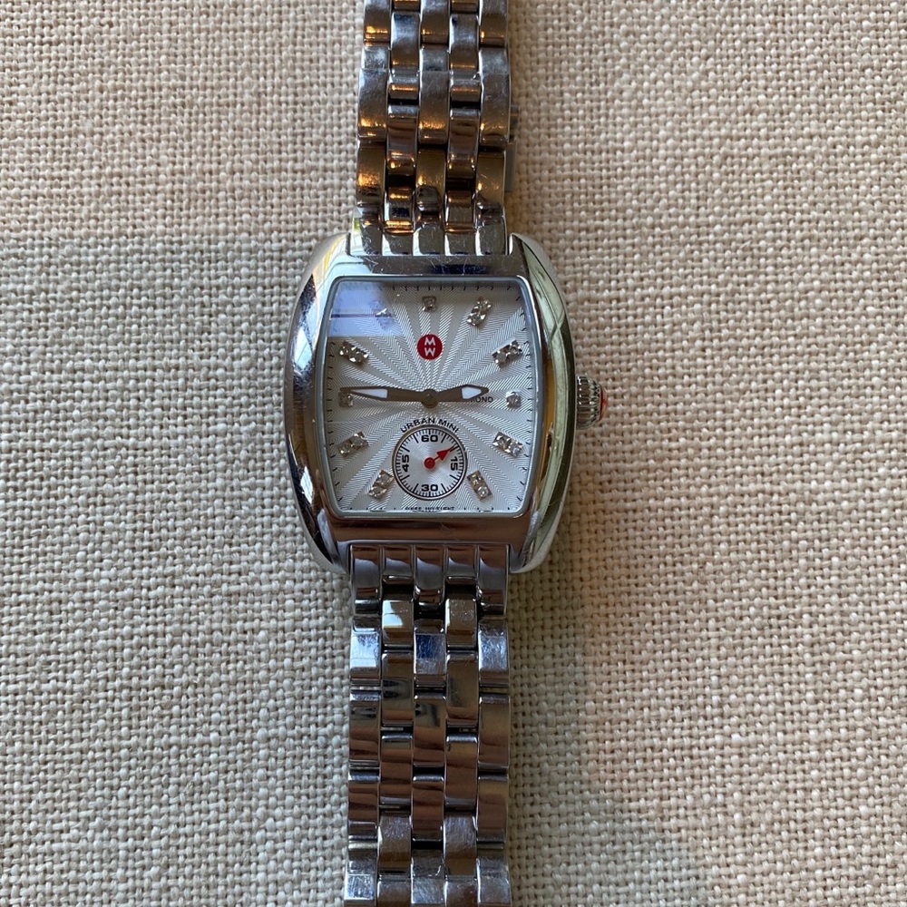 Michele Ladies Stainless Steel Watch